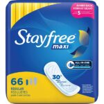 stayfree maxi pads 66 count